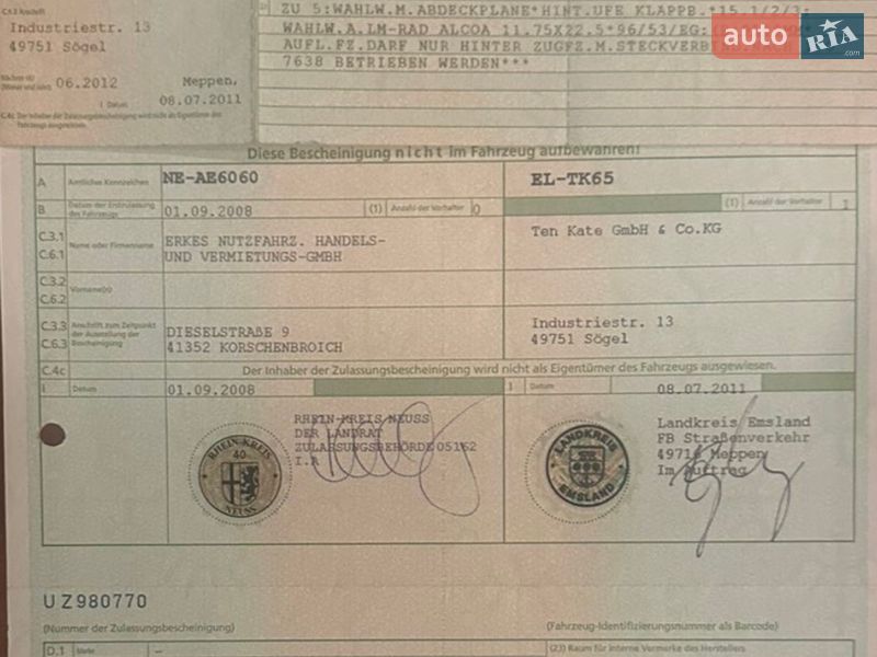 Самосвал полуприцеп STAS SZ 336K 2008 в Калуше фото 18 Самосвал полуприцеп STAS SZ 336K 2008 в Калуше