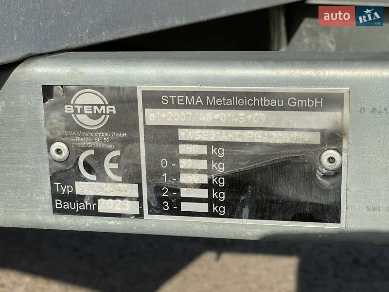 Легковой прицеп STEMA М750G 2023 в Конотопе