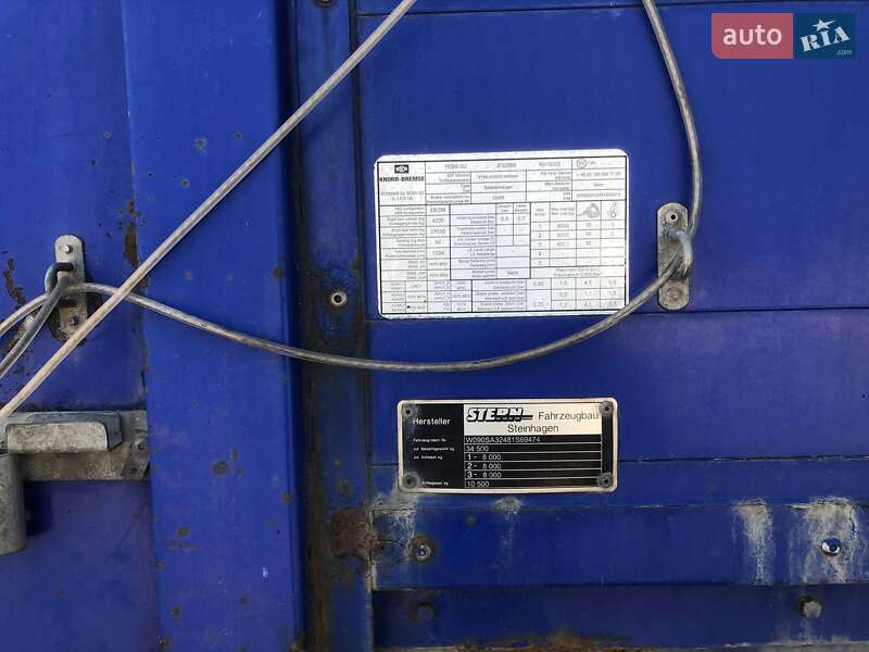 Тентованный борт (штора) - полуприцеп Stern SA334 2008 в Ковеле