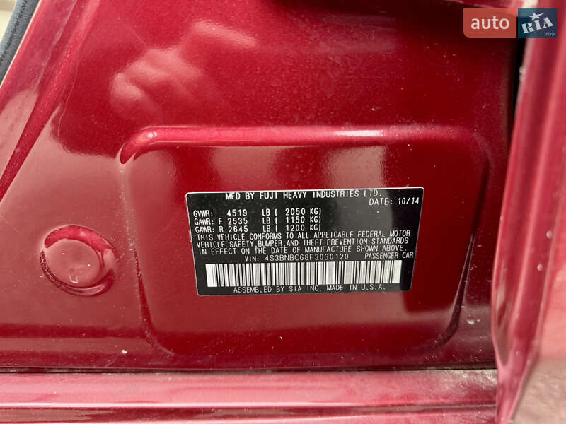 Седан Subaru Legacy 2014 в Киеве