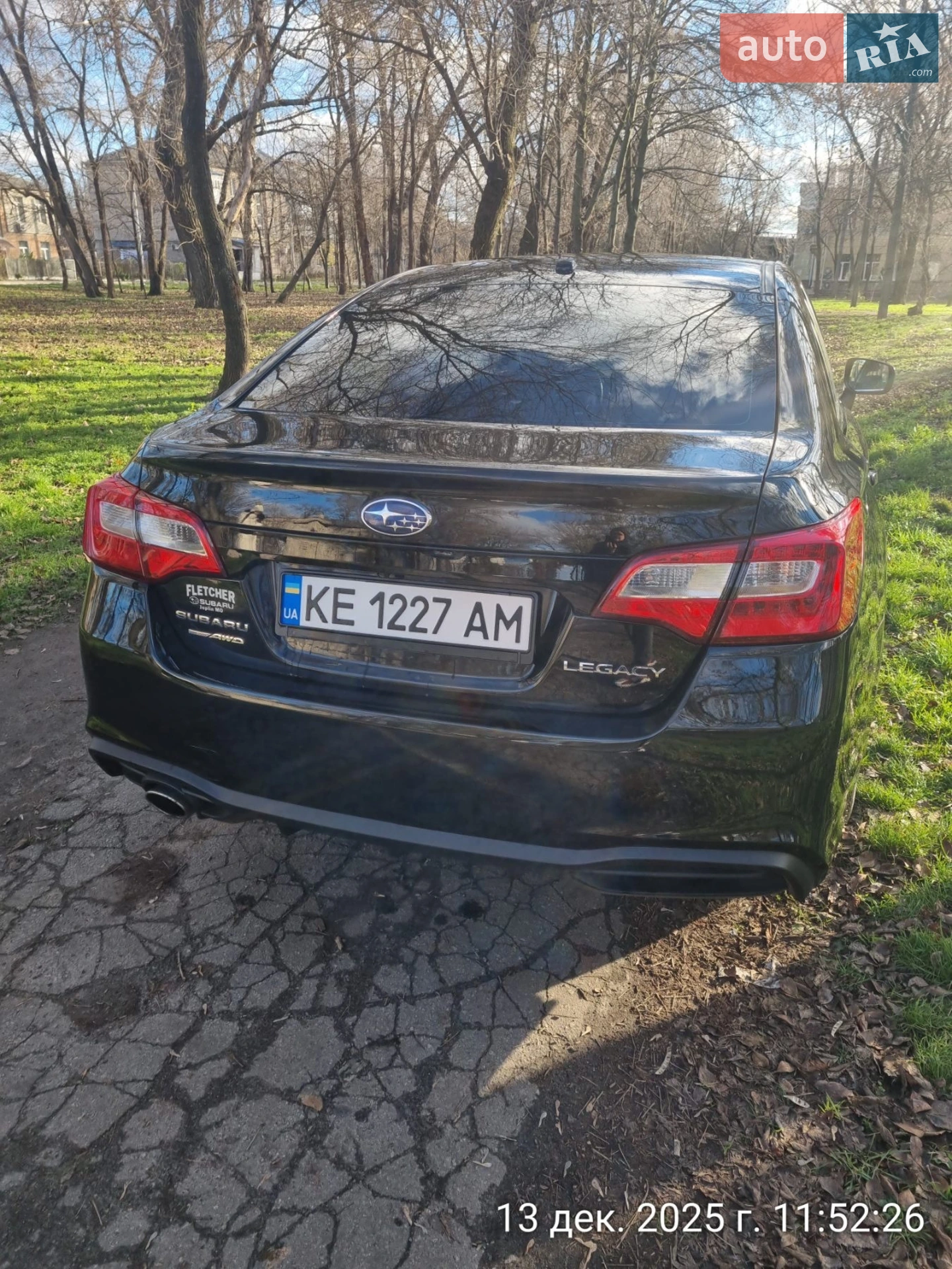 Subaru Legacy 2019 VIN 4S3BNAB61K3039926 фото оголошення 10 з 10