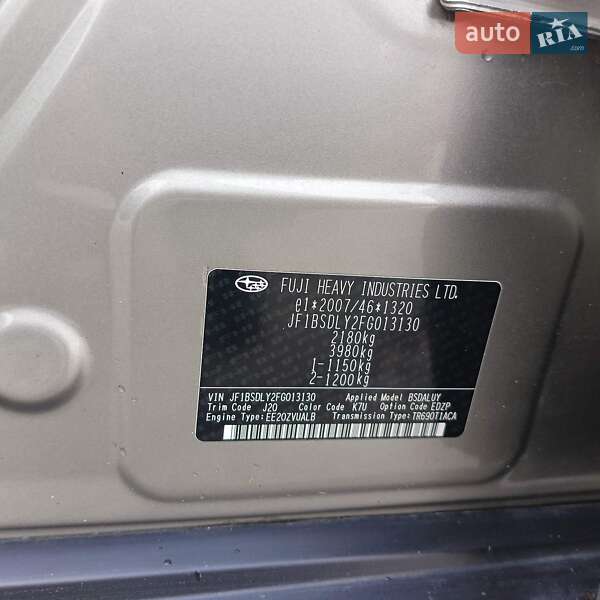 Универсал Subaru Outback 2015 в Нетешине