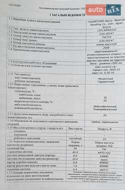 Минипогрузчик Sumitomo 03-FD 2008 в 