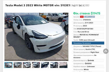 Седан Tesla Model 3 2023 в Києві