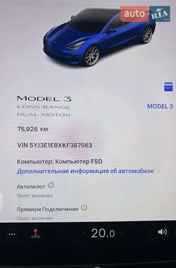 Седан Tesla Model 3 2019 в Житомире