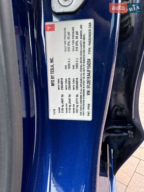 Седан Tesla Model 3 2018 в Ивано-Франковске фото 30 Седан Tesla Model 3 2018 в Ивано-Франковске