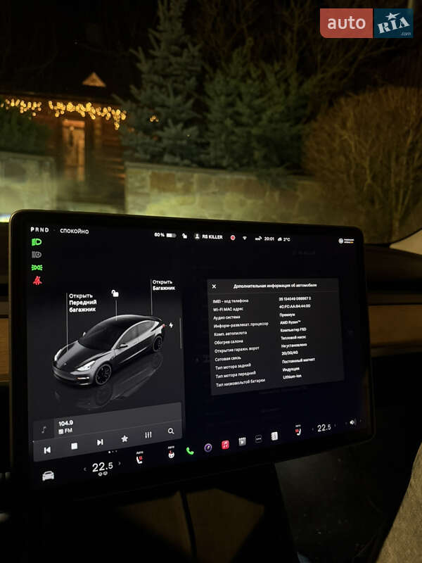 Седан Tesla Model 3 2022 в Тернополе