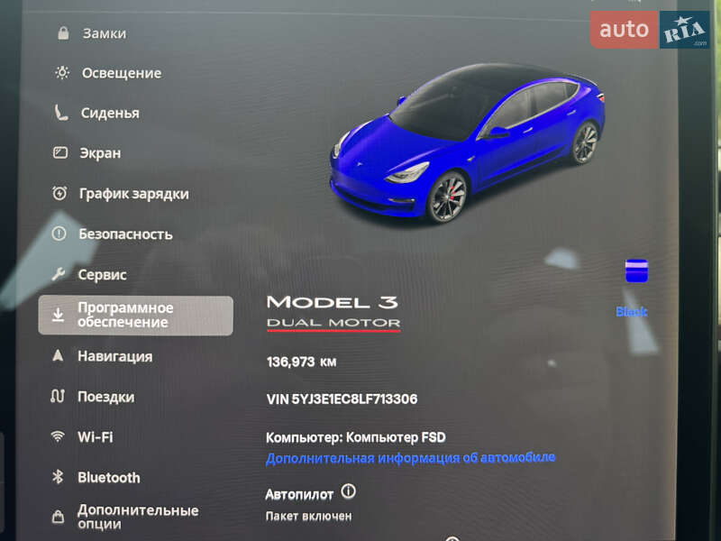 Седан Tesla Model 3 2020 в Ужгороді