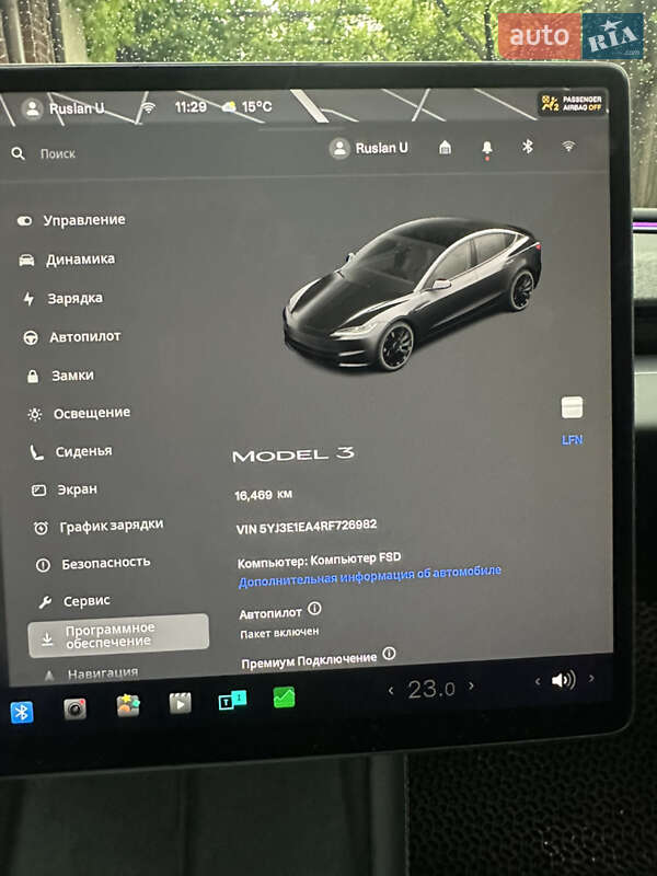 Седан Tesla Model 3 2024 в Чорноморську