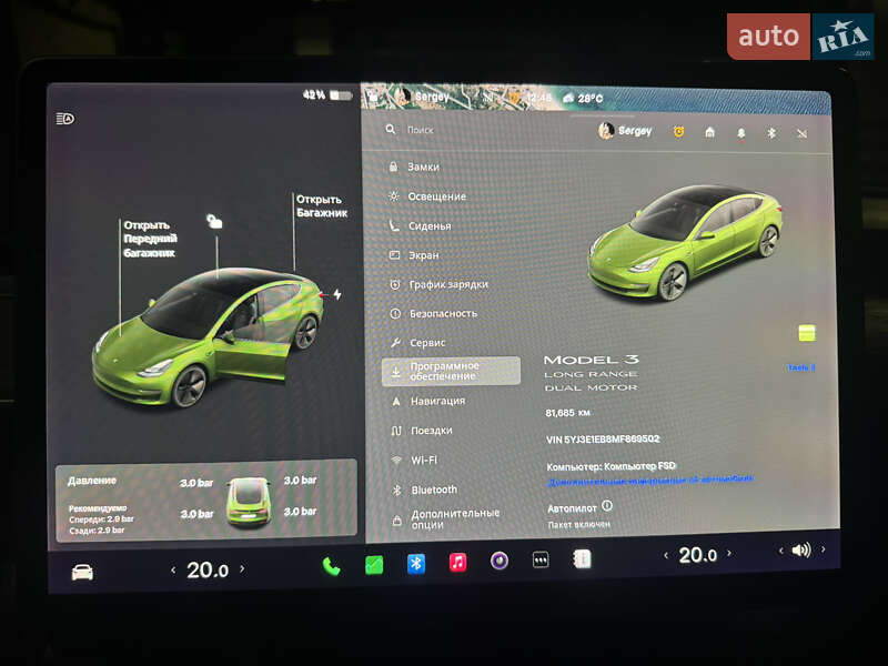 Седан Tesla Model 3 2021 в Одесі