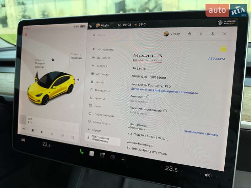 Седан Tesla Model 3 2019 в Дніпрі