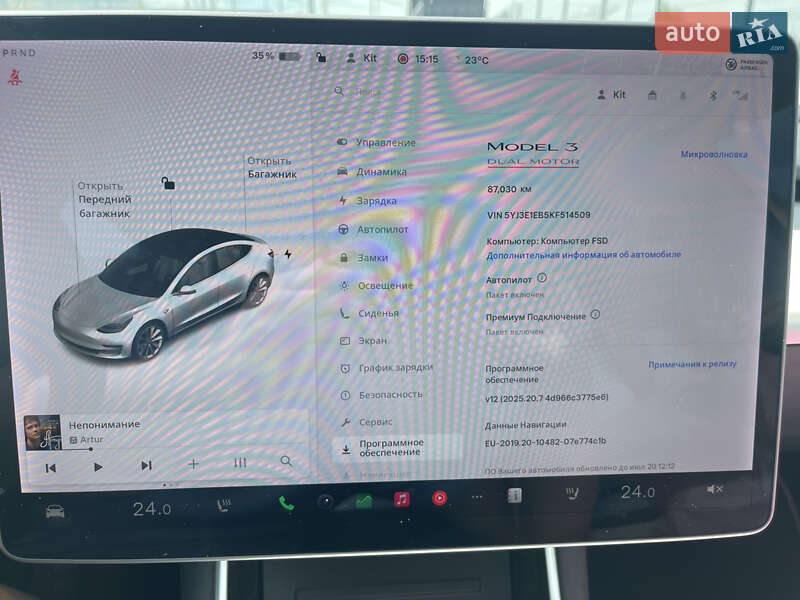 Седан Tesla Model 3 2019 в Черновцах