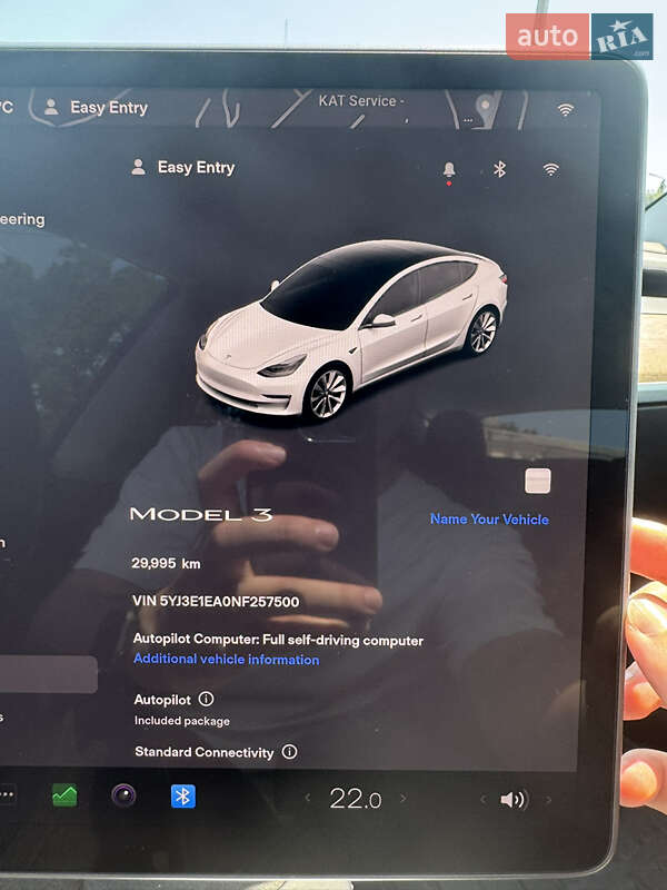 Седан Tesla Model 3 2022 в Одесі