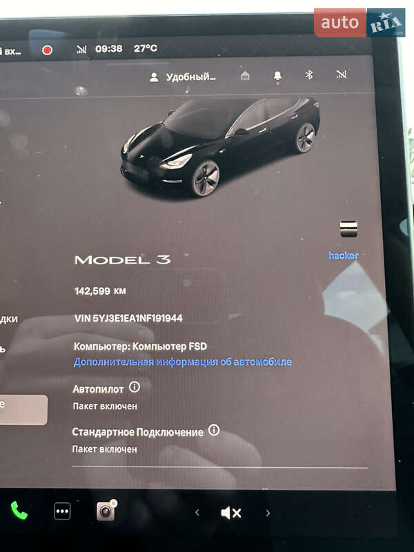 Седан Tesla Model 3 2022 в Луцьку