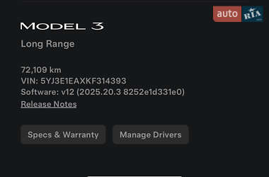 Седан Tesla Model 3 2019 в 