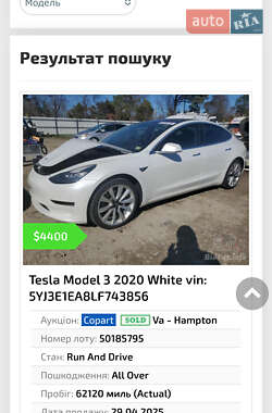 Седан Tesla Model 3 2020 в 