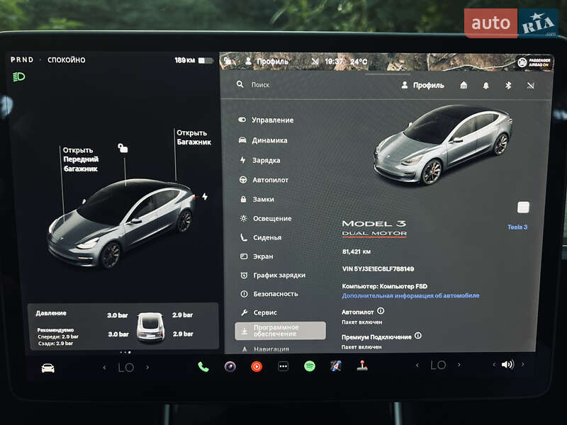 Седан Tesla Model 3 2020 в Ужгороде