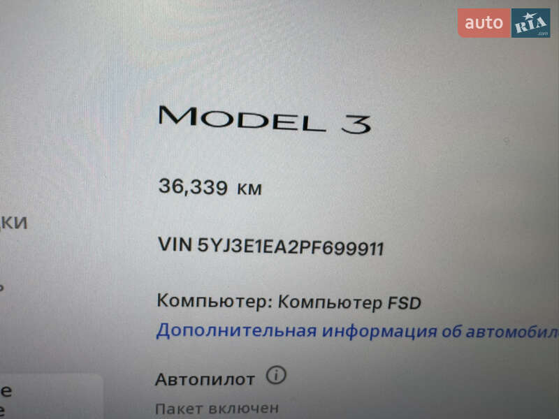 Седан Tesla Model 3 2023 в Виннице
