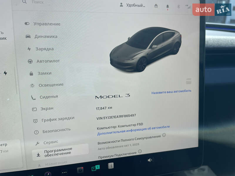Седан Tesla Model 3 2024 в Одесі