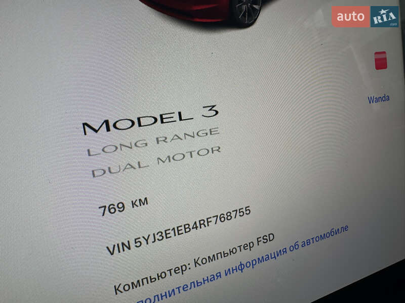 Седан Tesla Model 3 2024 в Виннице