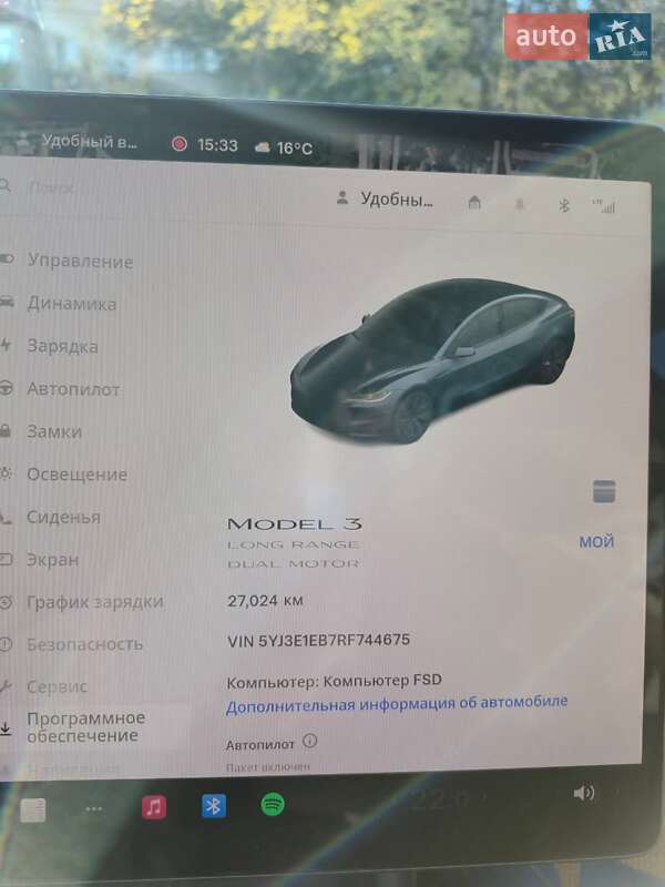 Седан Tesla Model 3 2024 в Одессе