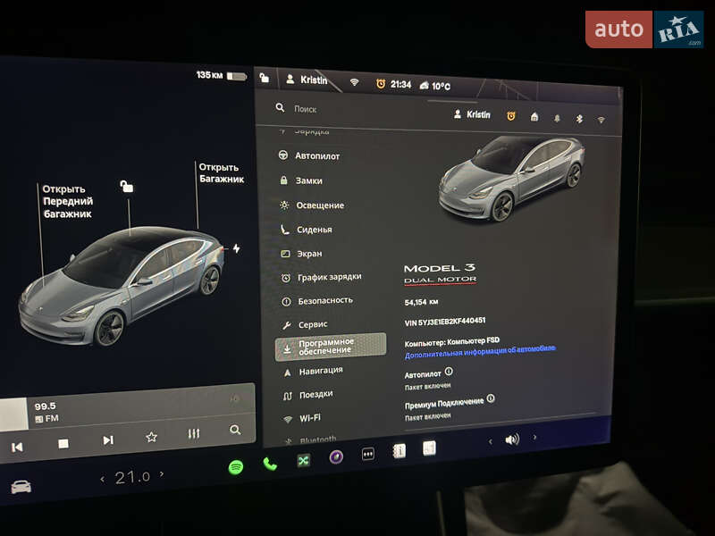 Седан Tesla Model 3 2019 в Дубні