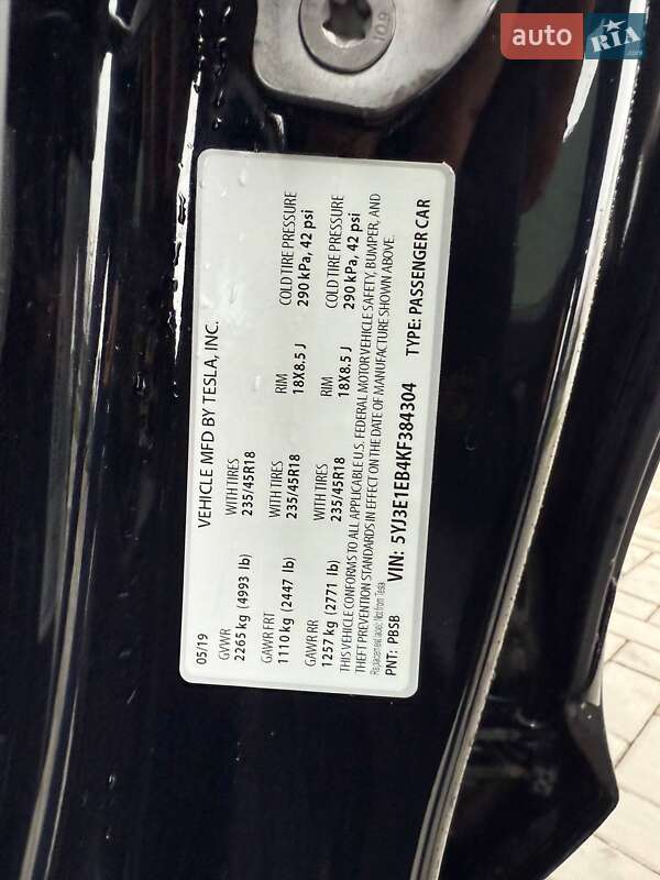 Седан Tesla Model 3 2019 в Луцке фото 19 Седан Tesla Model 3 2019 в Луцке