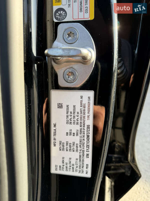Седан Tesla Model 3 2022 в Дніпрі фото 13 Седан Tesla Model 3 2022 в Дніпрі