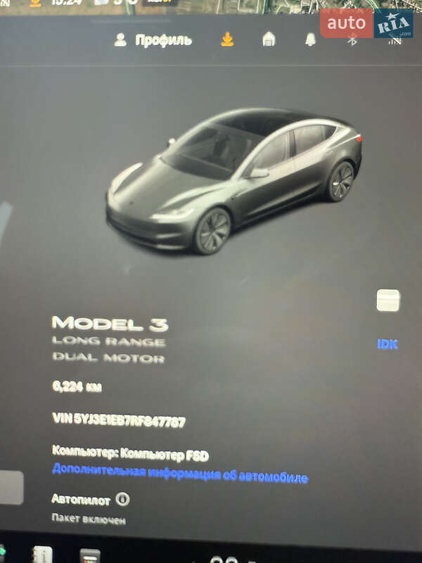 Седан Tesla Model 3 2024 в Киеве