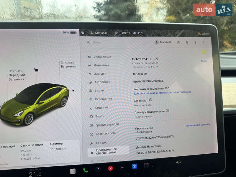 Седан Tesla Model 3 2020 в Львові