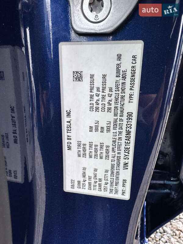 Седан Tesla Model 3 2022 в Умани фото 41 Седан Tesla Model 3 2022 в Умани