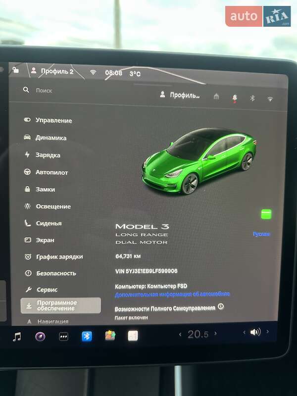 Седан Tesla Model 3 2019 в Житомирі