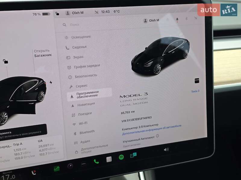 Седан Tesla Model 3 2018 в Тернополе