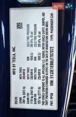Седан Tesla Model 3 2020 в Одессе