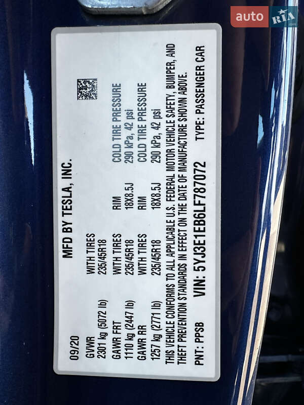 Седан Tesla Model 3 2020 в Киеве фото 14 Седан Tesla Model 3 2020 в Киеве