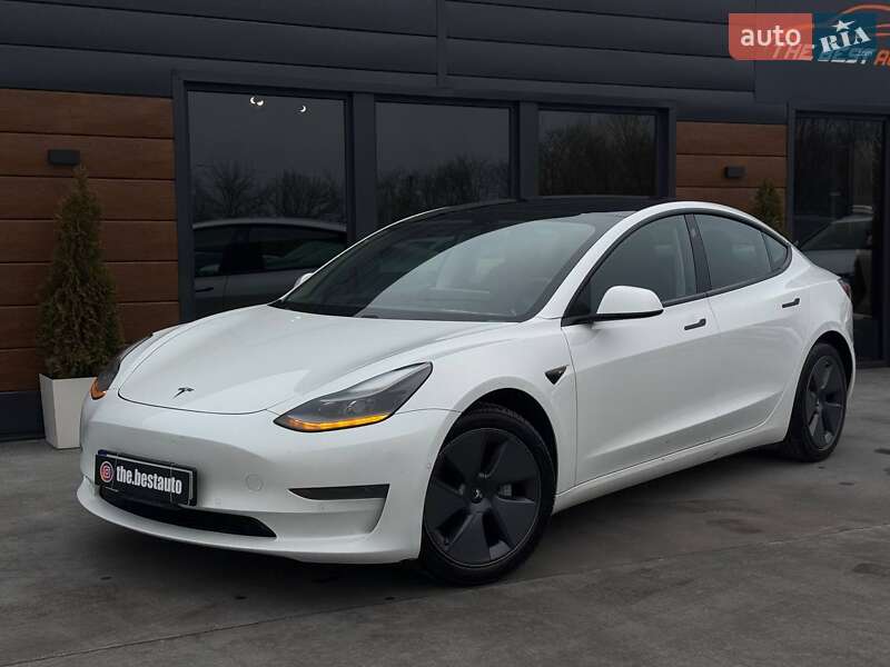 2021 Tesla Model-3, VIN 5YJ3E1EA6MF981609:plate — фото 1 (autoria)