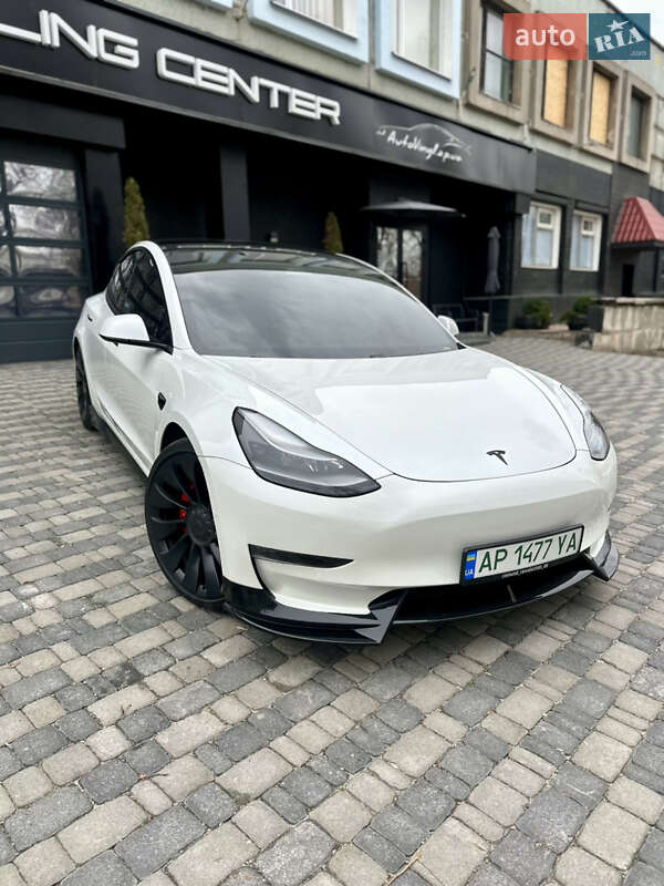 2021 Tesla Model-3, VIN 5YJ3E7EC3MF959314:plate — фото 1 (autoria)