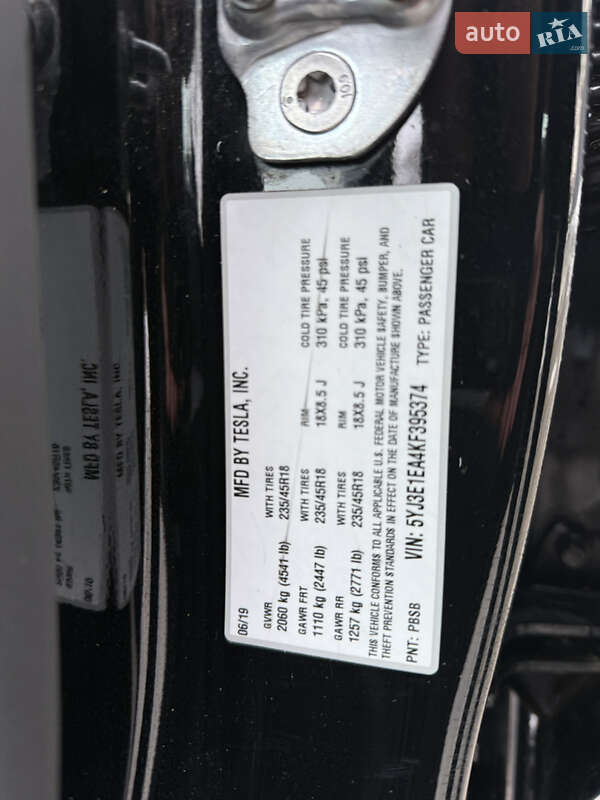 Седан Tesla Model 3 2019 в Черновцах фото 22 Седан Tesla Model 3 2019 в Черновцах