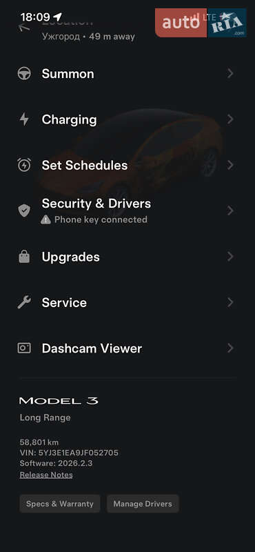 Седан Tesla Model 3 2018 в Ужгороді фото 8 Седан Tesla Model 3 2018 в Ужгороді