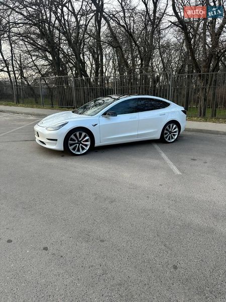 2019 Tesla Model-3, VIN 5YJ3E1EB8KF487886:plate — фото 1 (autoria)