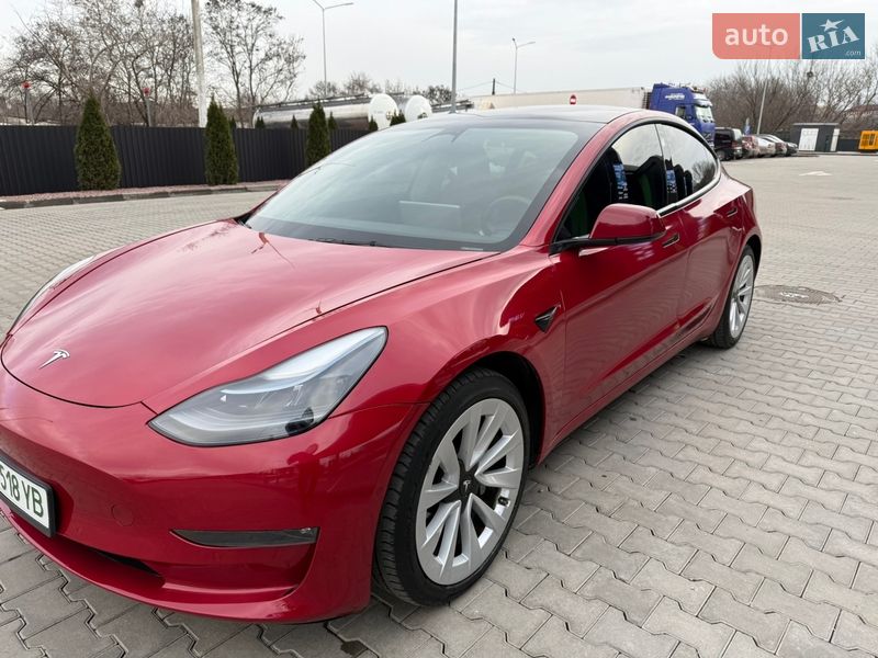 2022 Tesla Model 3, VIN 5YJ3E1EB5NF266928:plate — фото 1 (autoria)