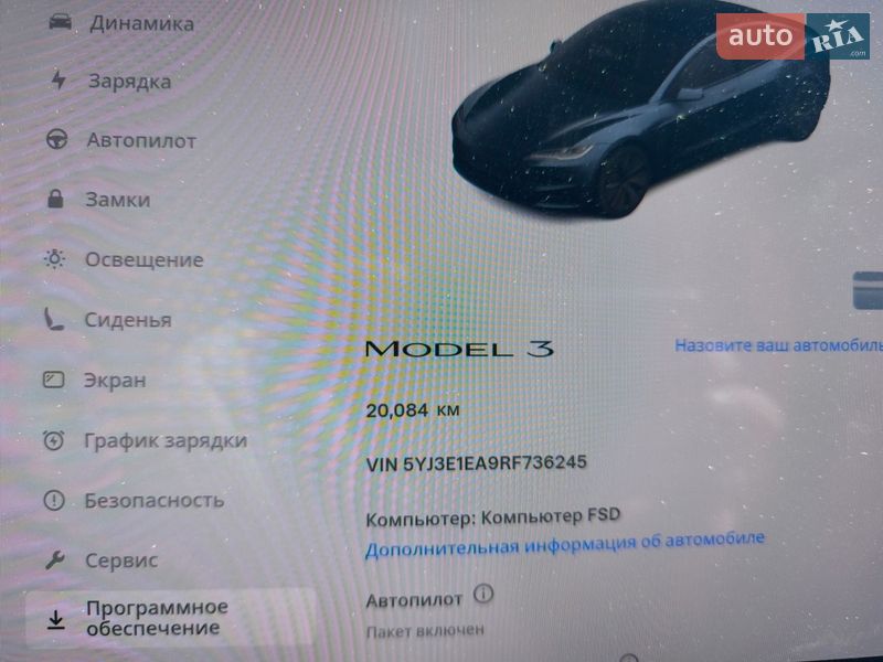 Седан Tesla Model 3 2024 в Киеве