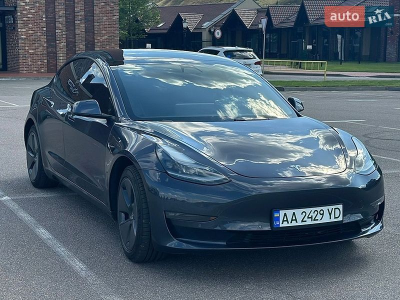 2021 Tesla Model 3, VIN 5YJ3E1EB4MF048980:plate — фото 1 (autoria)