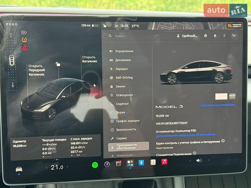 Седан Tesla Model 3 2024 в Киеве