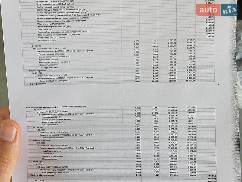 Седан Tesla Model 3 2018 в Львове документ