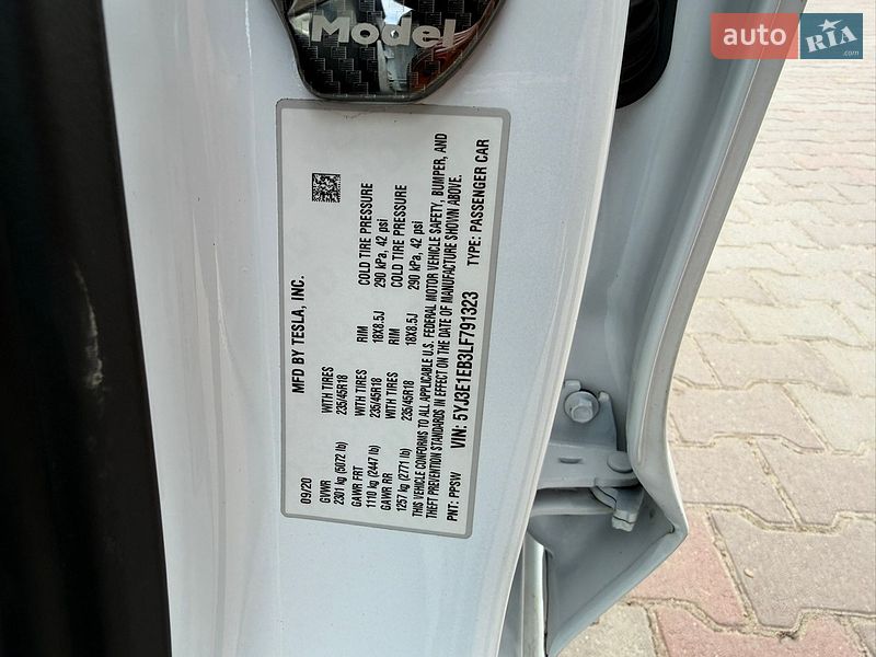 Седан Tesla Model 3 2020 в Хмельницком фото 13 Седан Tesla Model 3 2020 в Хмельницком
