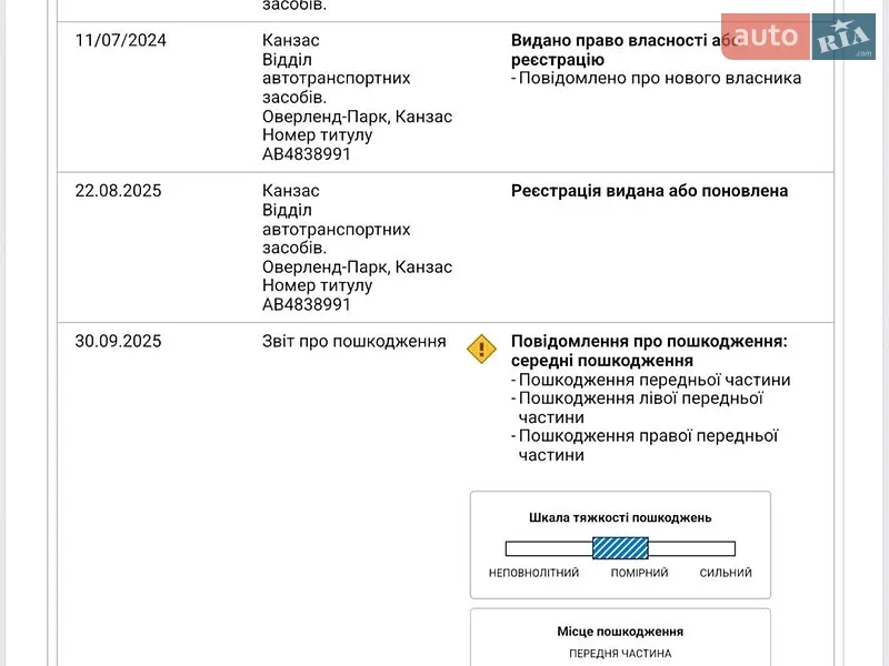 Седан Tesla Model 3 2020 в Днепре документ