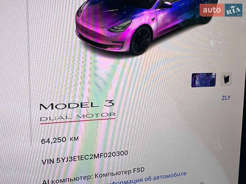 Седан Tesla Model 3 2021 в Черновцах