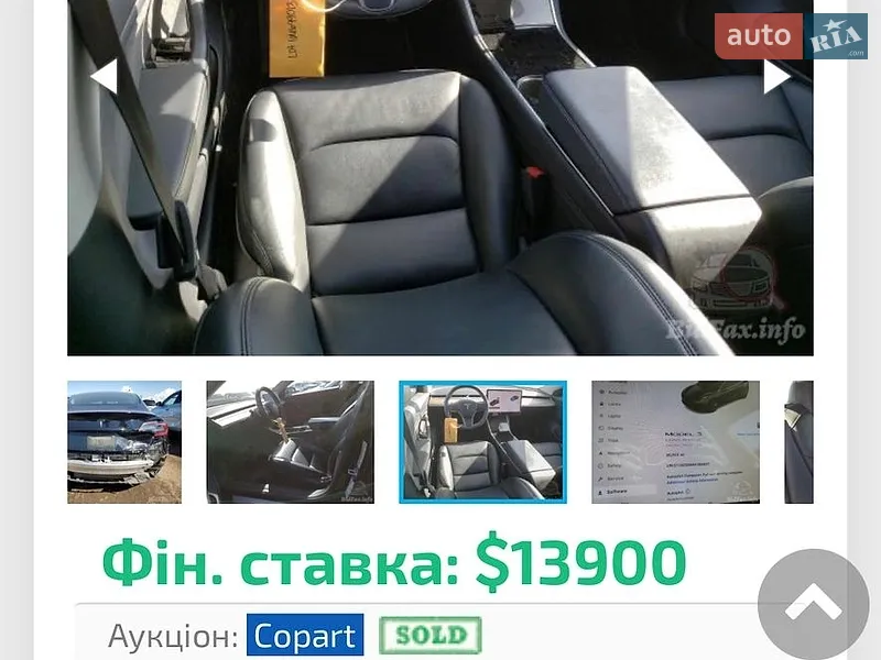 Седан Tesla Model 3 2019 в Днепре документ