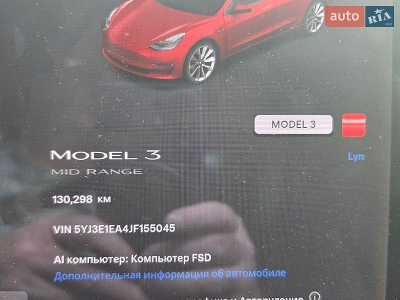 Седан Tesla Model 3 2018 в Одесі